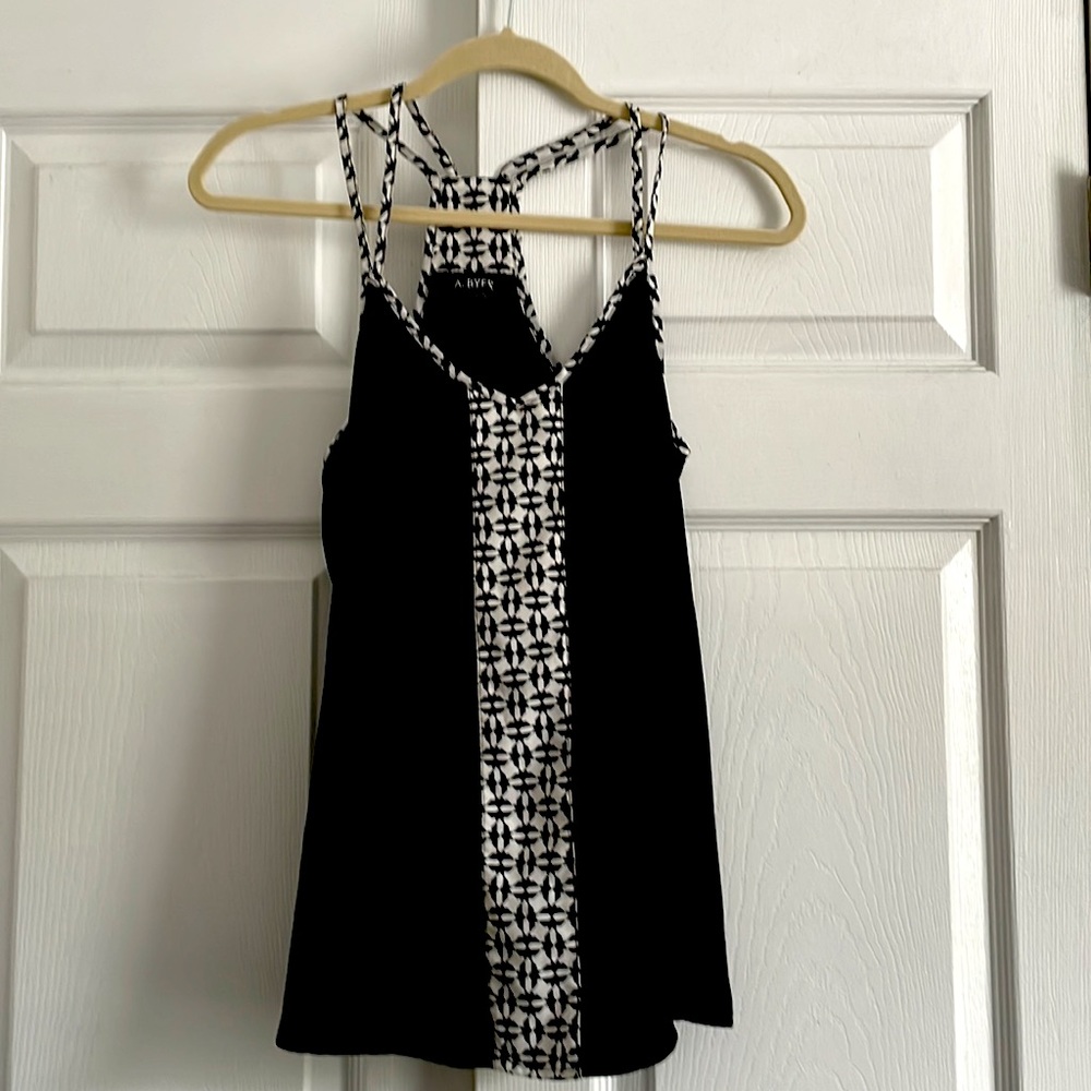Black and white design cami